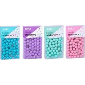 Caja con 100 chinchetas redondas Nordik 9X20mm