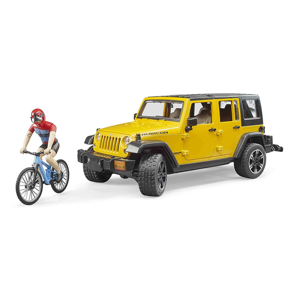 Jeep Wrangler U.r. Con Ciclista (bruder - 02543)