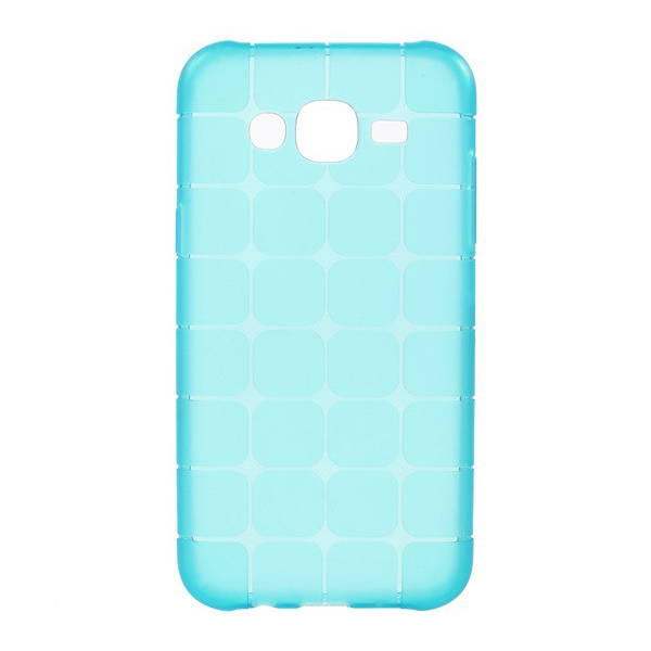 Szilikon telefonvédő (kocka minta) KÉK [Samsung Galaxy J5 (2015) SM-J500] (5996457595624)