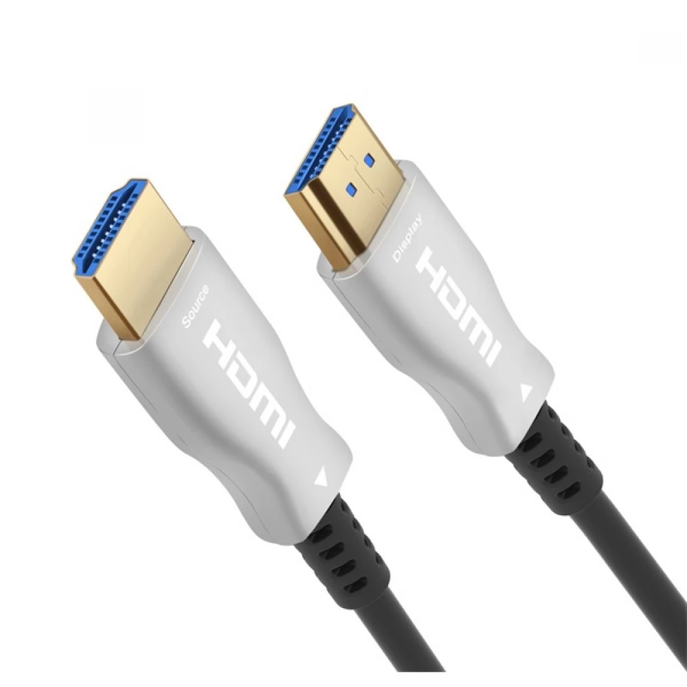 Premiumcord KPHDM2X10 Aktív optikai HDMI 2.0b - HDMI 2.0b Kábel - Fekete 10m (KPHDM2X10)