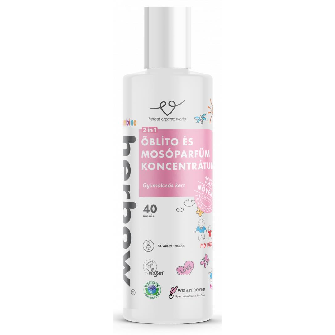 Herbow Bambino 2in1 mosóparfüm, gyümölcsös kert 200 ml (40 mosás) (5999567513694)