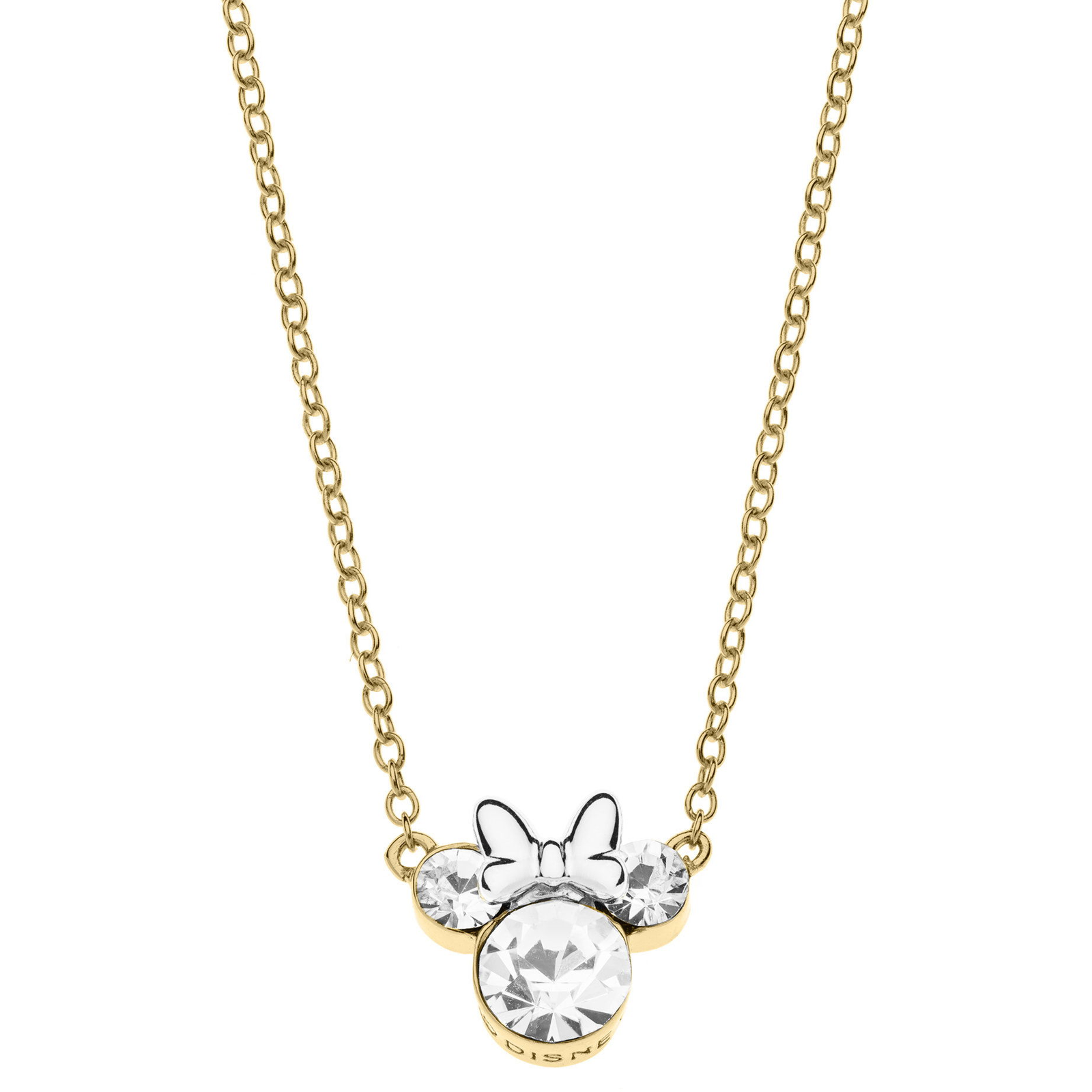 Disney gyermek Minnie Mouse nyaklánc ezüst, aranyozott NS00003QRWL-157. CS (Ag 925/1000, 2,17 g) (NS00003QRWL-157.CS)