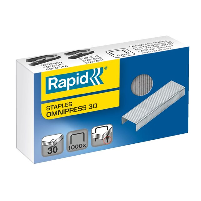 Rapid Omnipress 30 Tűzőgépkapocs (1000 db) (5000559)