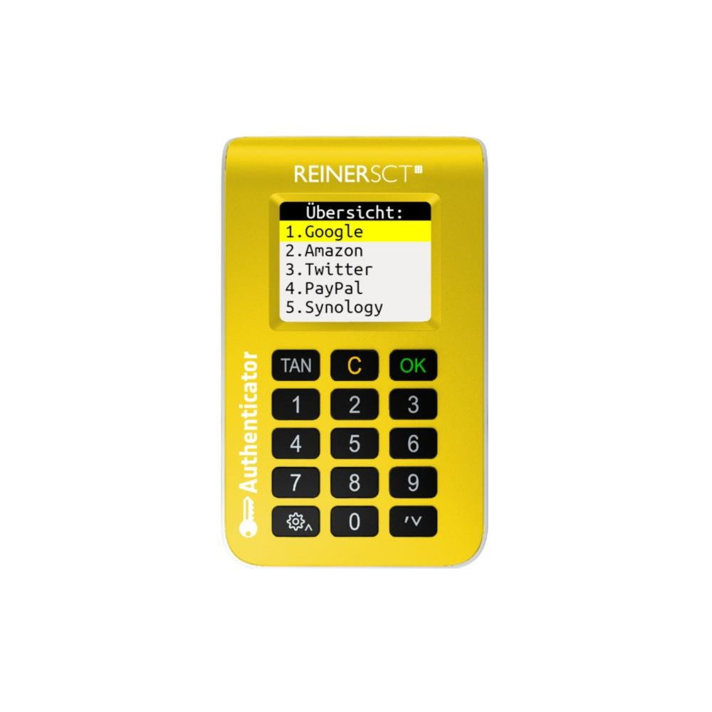 Reiner SCT Authenticator Two-factor Authentication Hardware Yellow (2708015-000)