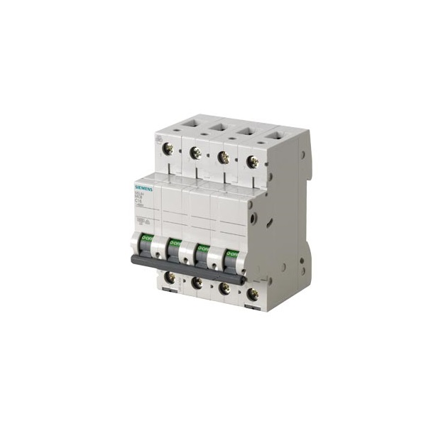 Siemens 5SL6416-7 6KA 4P C 16A kismegszakító (5SL6416-7)
