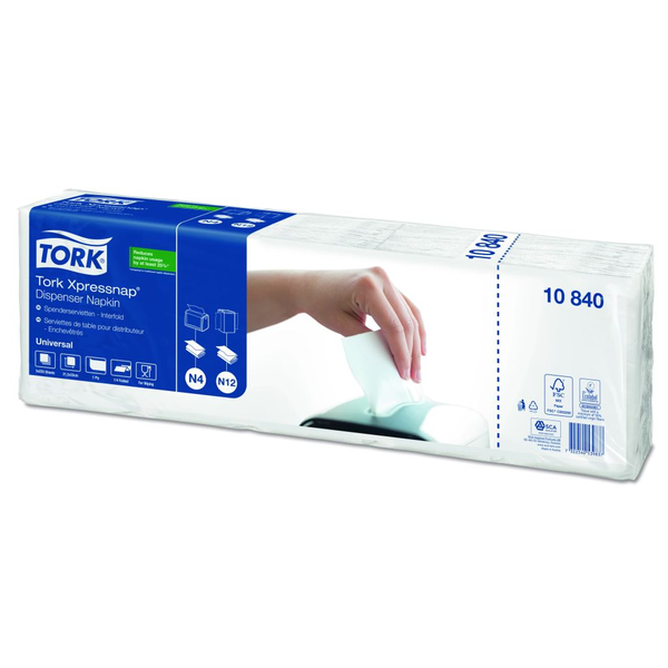 Tork Universal Interfolded adagolós szalvéta 1 rétegű (1125 db/csomag) fehér  (10840)