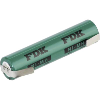 Forrasztható mikroceruza akku AAA NiMH 1,2V 730 mAh, forrfüles, FDK HRAAAU-LFU (131046)