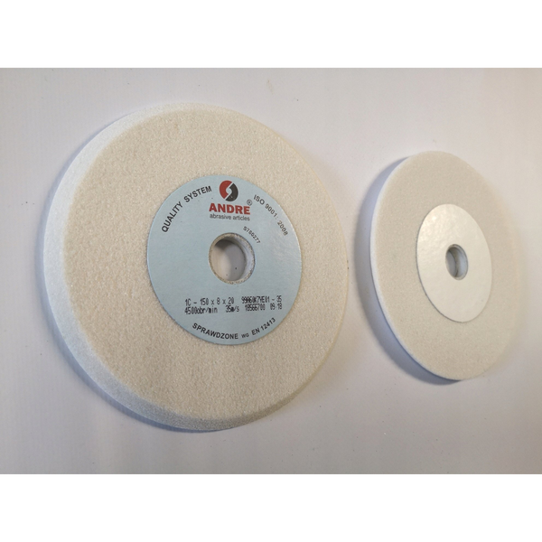 ANDRE PROFILED GRINDING WHEEL 150mm x 8mm x 20mm 99A60K7VE01-35 WHITE "TYPE 1C"