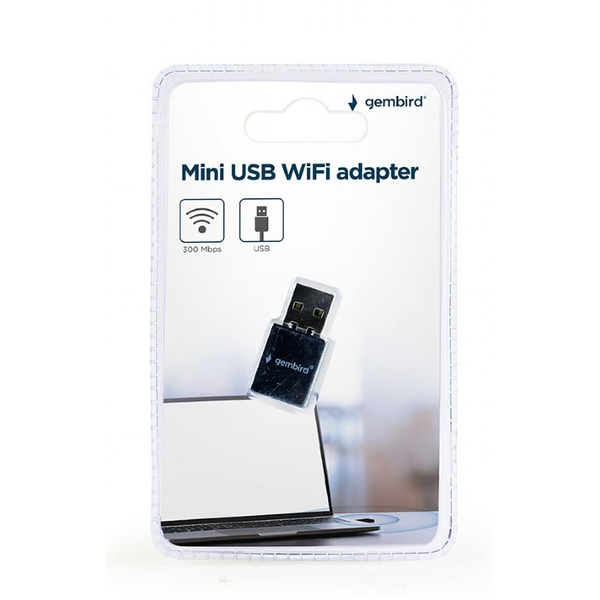 Gembird 300Mbps Mini USB WiFi adapter (WNP-UA300-01)