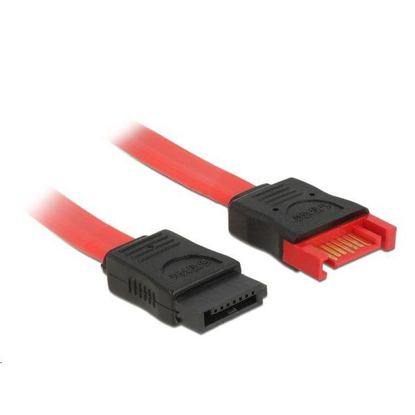 Delock SATA 6 Gb/s Verlängerungskabel 20 cm rot