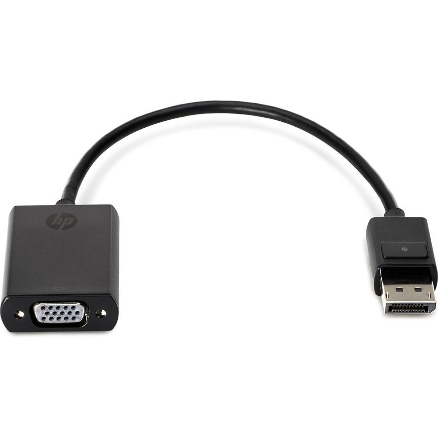 HP Displayport -> VGA M/F adapter 0.2m fekete (F7W97AA)