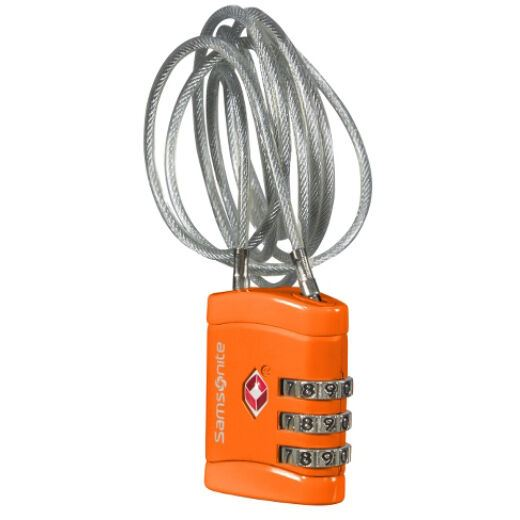 Samsonite Travel Accessories számzáras kábellakat narancssárga (U23*96105) (U23*96105)