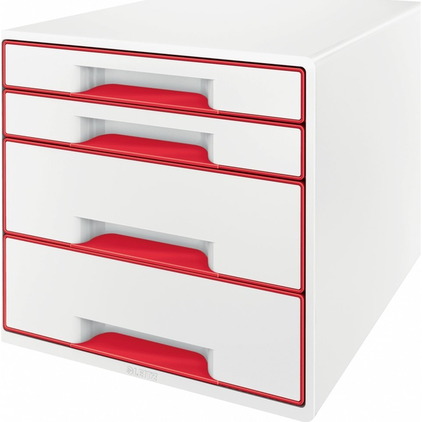 Leitz WOW CUBE Rojo, Blanco