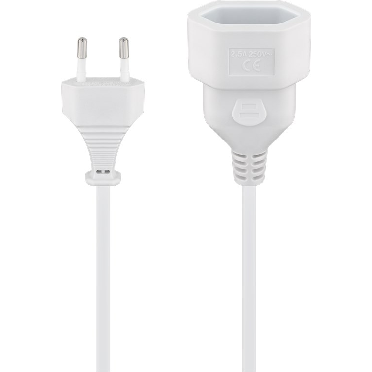 Goobay 51356 250V Tápkábel hosszabbító - 2m (51356)