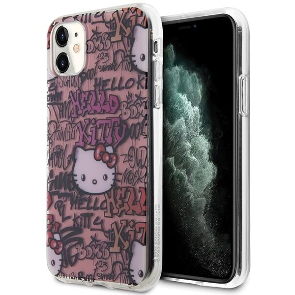 Hello Kitty IML Tags Graffiti iPhone 11 / XR telefon tok - Pink (HKHCN61HDGPTP)
