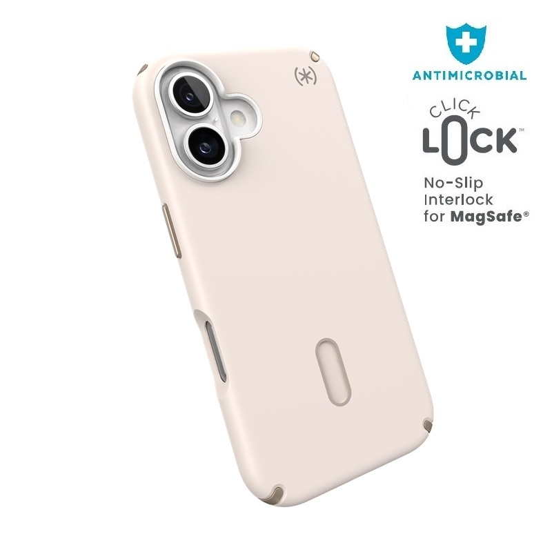 Speck Presidio2 Apple iPhone 16 ClickLock tok - Fehérített Csont/Örökség Arany (150688-3214)