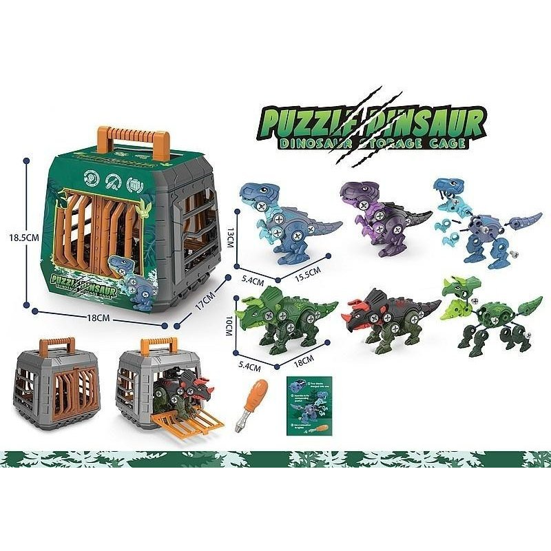 Dinoszaurusz csavarhúzó hordtáskában 18,5x18x17 cm (5901271546615)