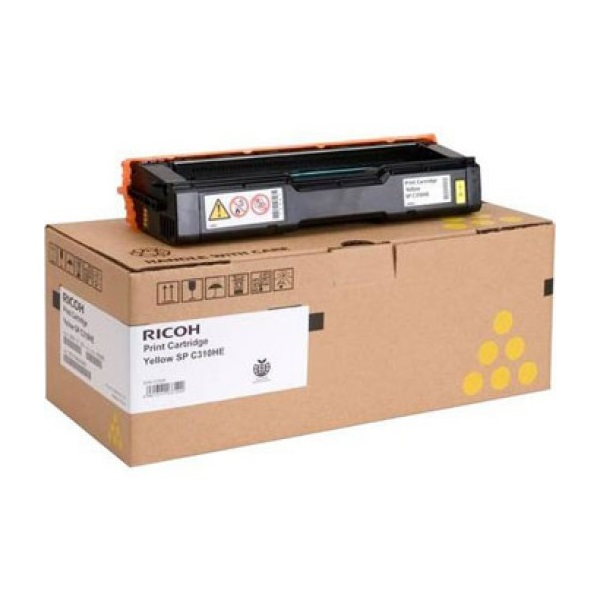 Ricoh SP C310HE tonerpatron 1 stk Original Gul