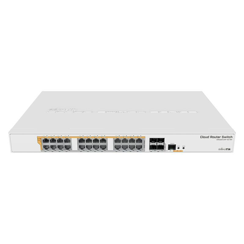 Mikrotik RouterBoard CRS328-24P-4S+RM 24port GbE LAN PoE 4xSFP+ port Rackmount Cloud Router Switch (CRS328-24P-4S+RM)