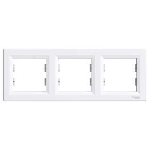 Schneider EPH5800321 ASFORA Vízszintes, fehér 3-as keret (EPH5800321)