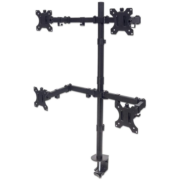Manhattan 461566 skærmbeslag og -stativer 81,3 cm (32") Sort Skrivebord