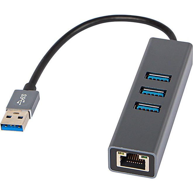 Blow Hálózati Kártya - USB-C, RJ45, + 3xusb Kábel, K-06