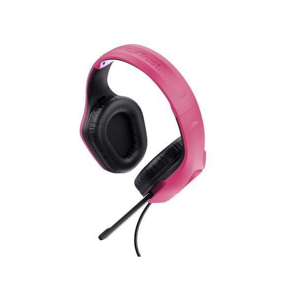 Trust GXT 415P Zirox Слушалки Жичен Лента за глава Игри Розов