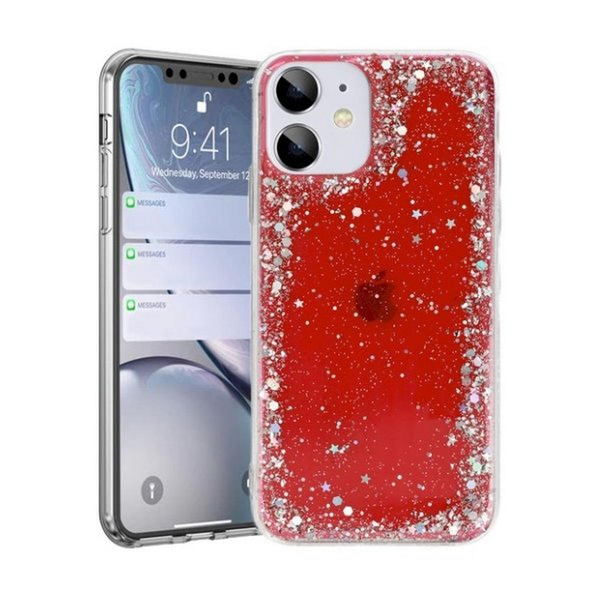 Fusion Glitter Samsung Galaxy A32 (A326) 5G Tok - Piros