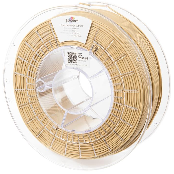 Spectrum 3D nyomtatószál, PET-G Matt, 1,75 mm, Sand Khaki, 1 kg (80550)