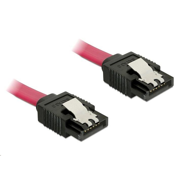Delock SATA 6 Gb/s Kabel 10 cm rot