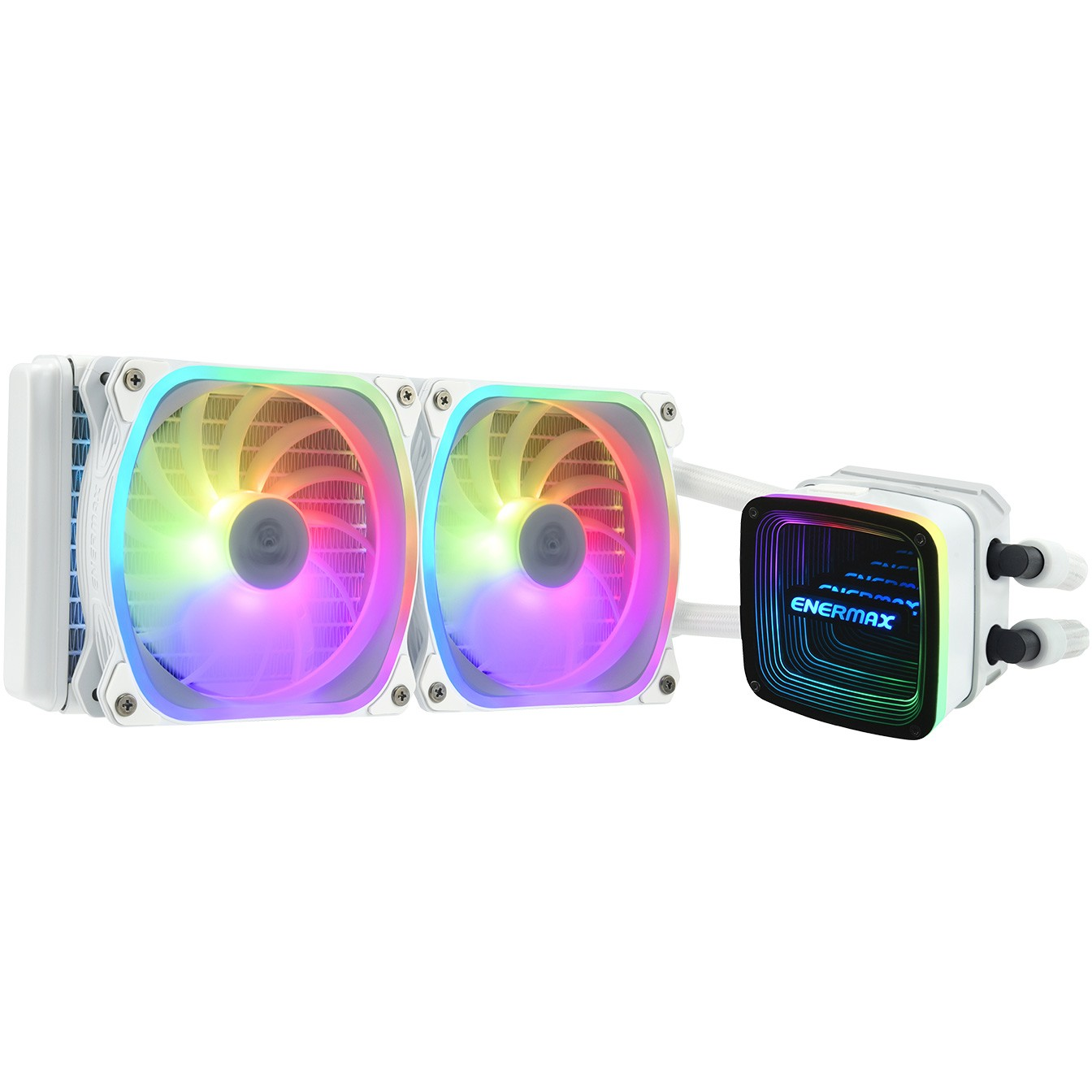 Enermax Aquafusion ADV 240 RGB Folyadékhűtő Fehér (ELC-AQFA240-SQA-W)