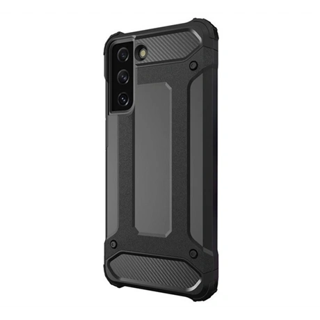 Samsung S22 GIGAPACK Defender szilikon telefonvédő ütésállóság, fémhatás, FEKETE (GP-115445)
