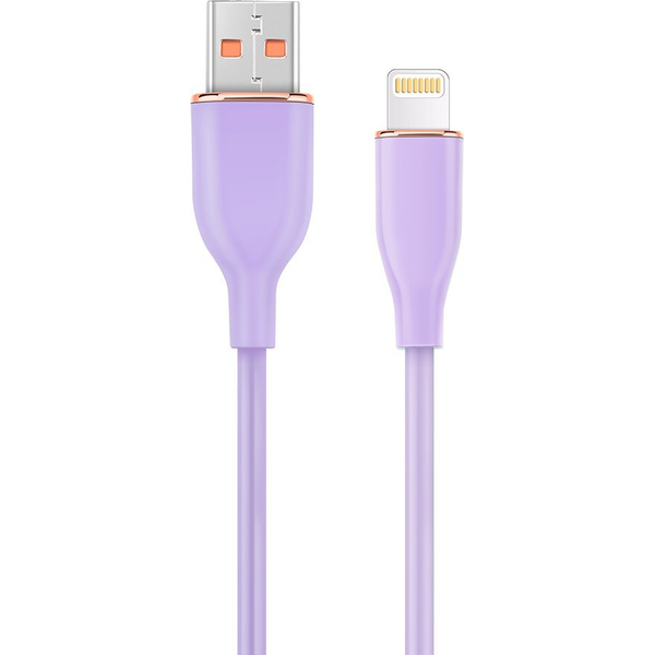 USB 2.0 kabel AM/8-pin Lightning M, 1.5m, Gembird, fialový