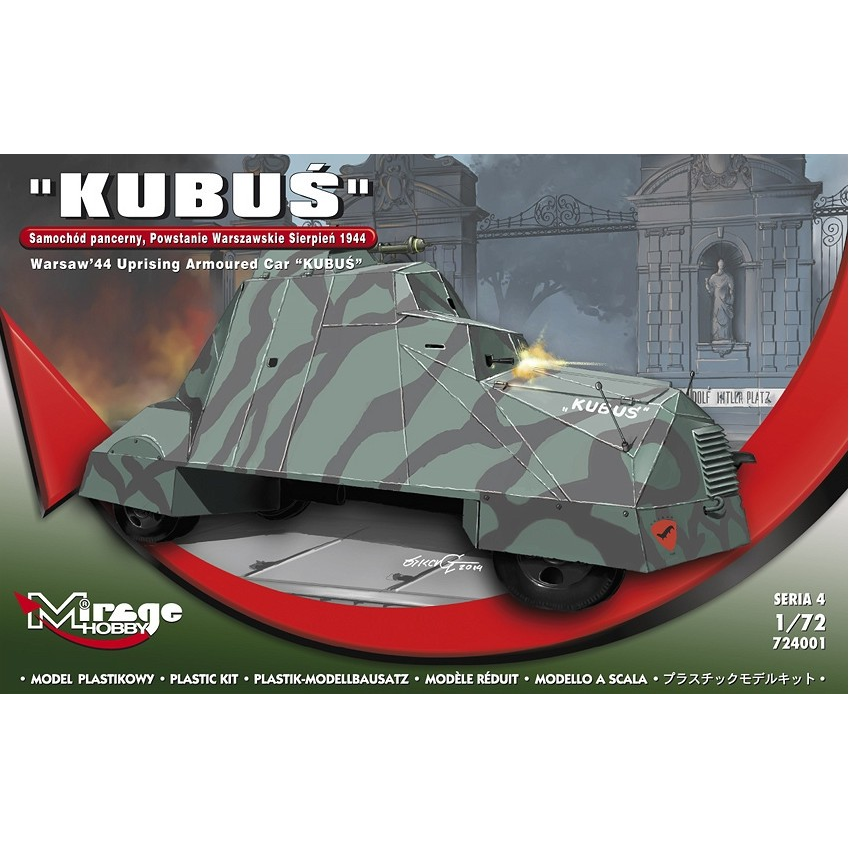 Mirage Hobby Kubuś páncélszállító autó műanyag modell (1:72) (MMH-724001)