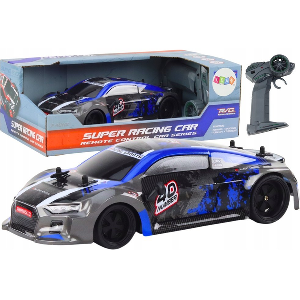 R/C Autó - 1:18, 2,4 Ghz, Távirányítóval, Kék