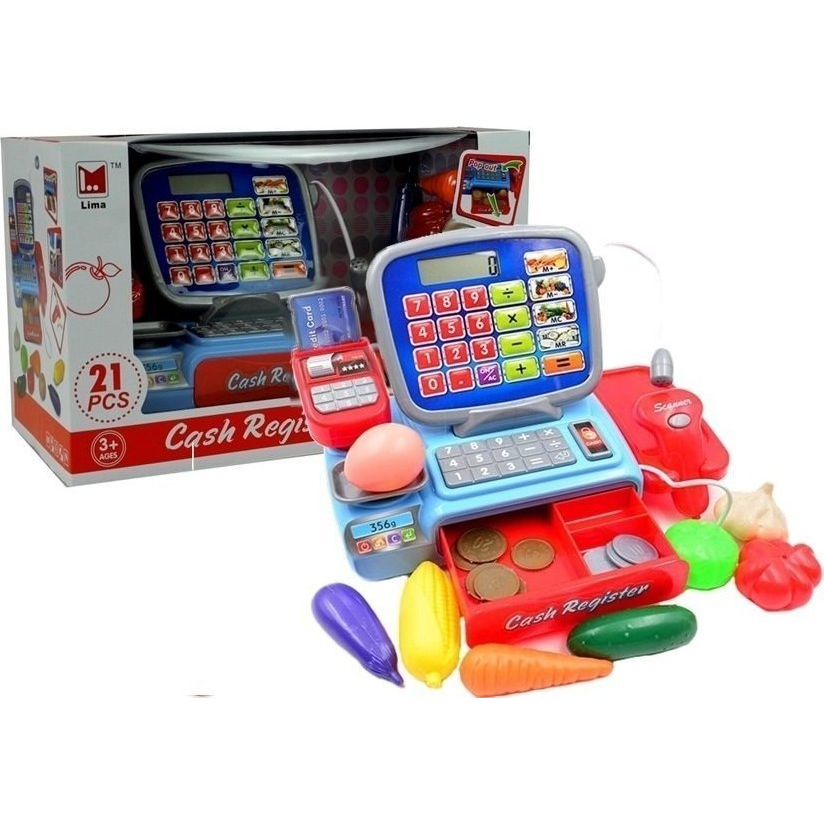 Lean Toys Pénztárgép Vonalkódolvasóval 21 Darab (2205)