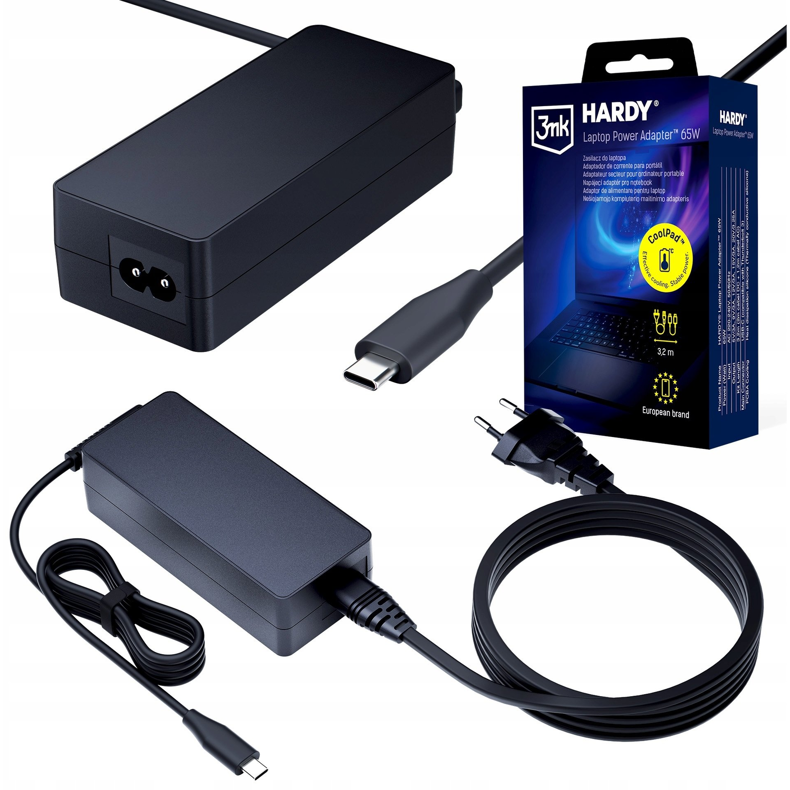 Univerzálny napájací adaptér k notebooku - 3mk HARDY Laptop Power Adapter