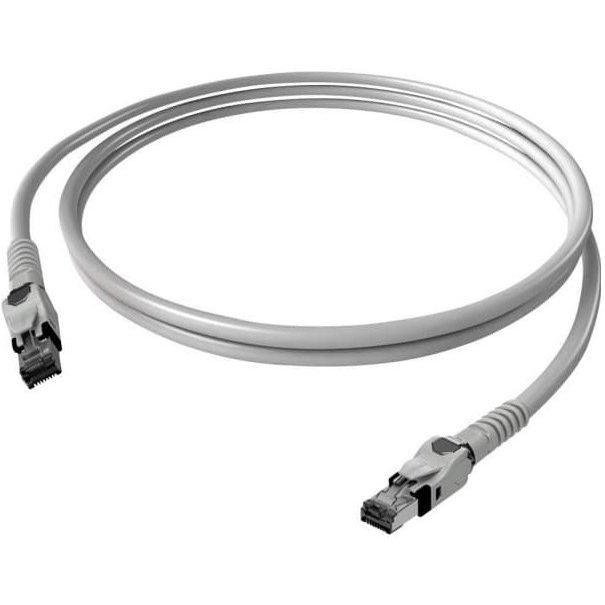Easylan CP1OAMSMS0050 RJ45 Hálózati kábel, patchkábel CAT 6A S/FTP 5 m Szürke 1 db (21.15.2265)