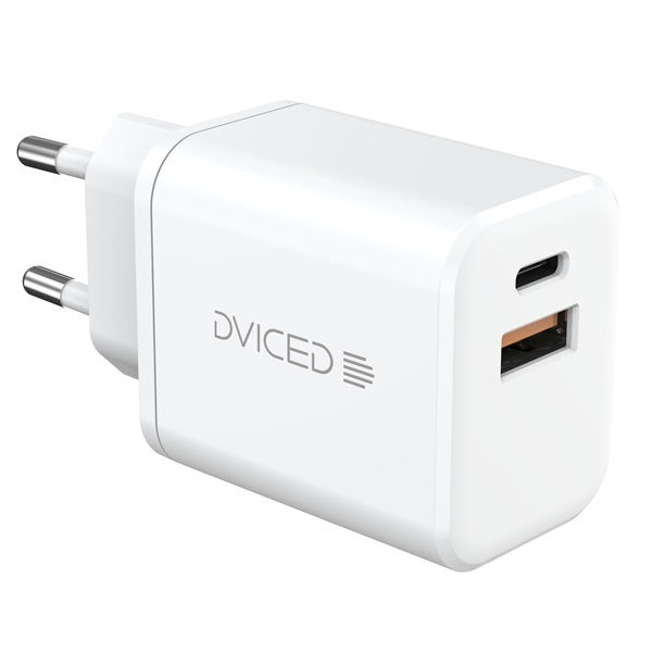 Dviced DV221008 35W USB/Type-C GaN fehér hálózati töltő + Type-C kábel (DV221008)