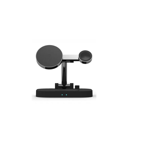 AWEI индукционно зарядно 4w1 W22 15W бързо зареждане черно