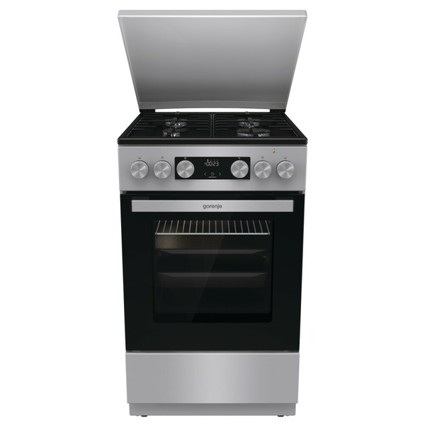 Gorenje GK5C42SH-B Kombinált 4 zónás szabadonálló Gáz/Elektromos Tűzhely - Ezüst