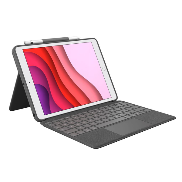 Logitech Combo Touch QWERTY UK engelsk Smart Connector Grafit