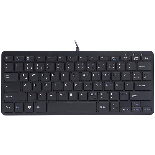 R-Go Tastatur Compact DE-Layout                      schwarz