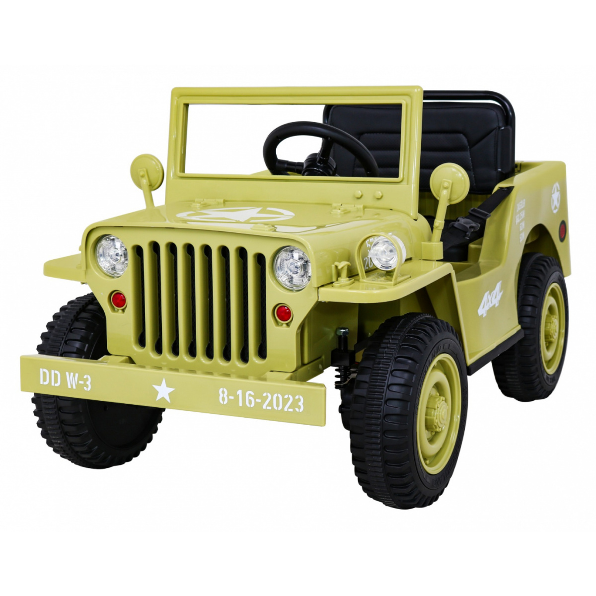 Ramiz Retro Katonai Elektromos autó - Bézs (PA.JH-103.BEZ)