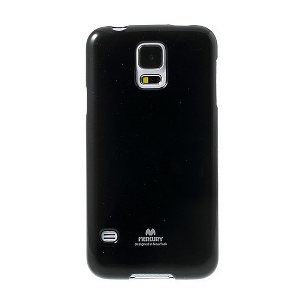 MERCURY Goospery szilikon telefonvédő (csillámporos) FEKETE [Samsung Galaxy S5 (SM-G900)] (5996457446155)