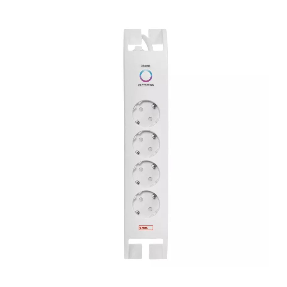 EMOS hálózati elosztó 4-aljzat 2m fehér (P54212) (P54212)