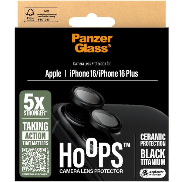 PanzerGlass PG Hoops Ceramic iPhone 16 6.1/6.7Inch