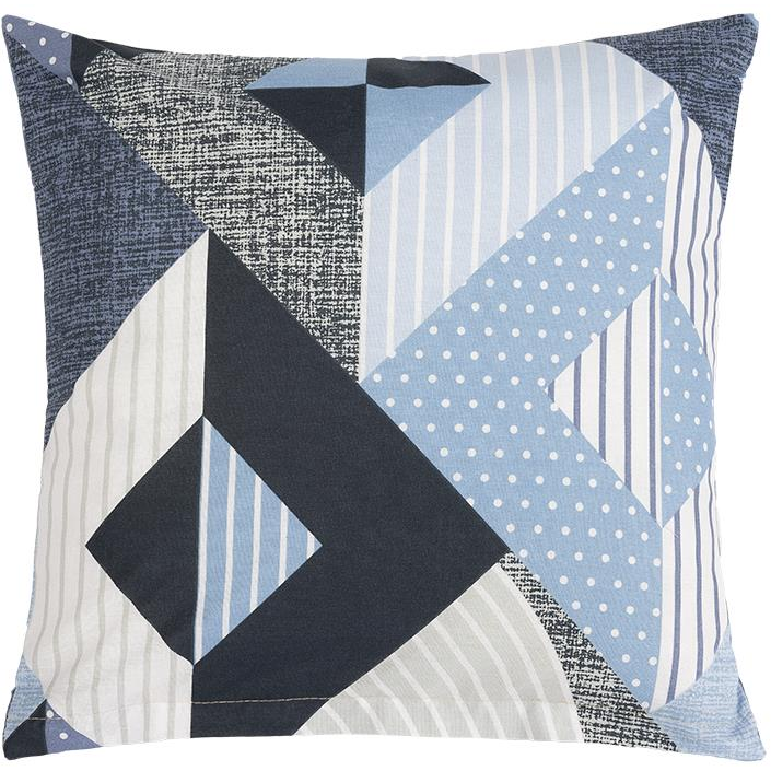 Bellatex 90/505 párnahuzat, 40×40 cm, kék geometriás (10805)