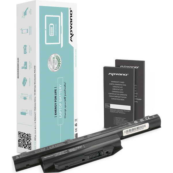 Bateria Movano Bateria FPCBP405Z do Fujitsu Lifebook E744 E753