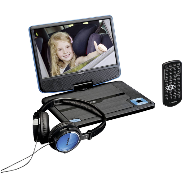 Lenco DVP-910 Hordozható DVD lejátszó - Fekete/Kék